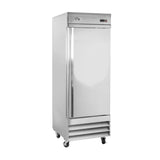 Chef AAA Commercial 29" Reach-In Refrigerator 1 Solid Door Stainless Steel 23 cu.ft. - SS-1R-HC