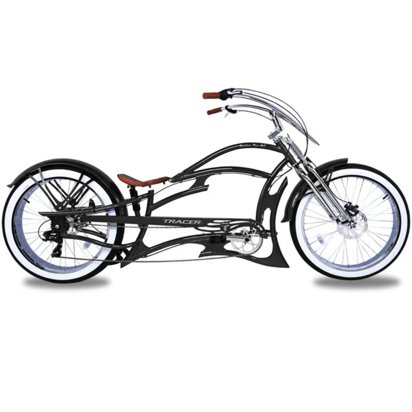 Tracer 26" Raider Pro DS7 Stretch Chopper Cruiser Bike - MB-RD-PDS7-BLU