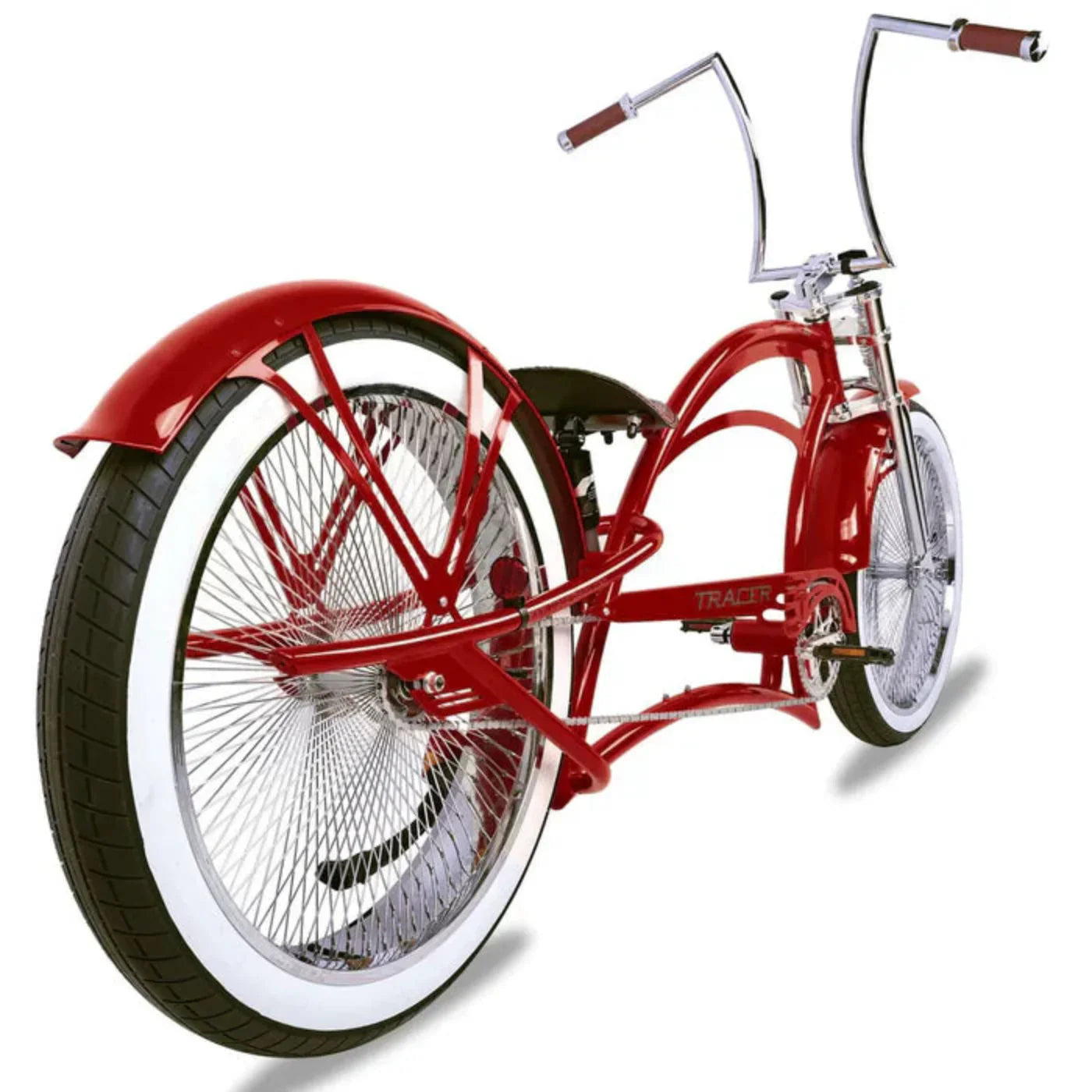 Tracer 26" Scorpion Pro DTS Stretch Chopper Cruiser Bike - MB-SP-PDTS-WHT
