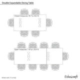 Double Extendable Dining Table - ETH-52066