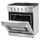 Cosmo 30" Gas Range 5 Burners Convection Oven SS - COS-EPGR304