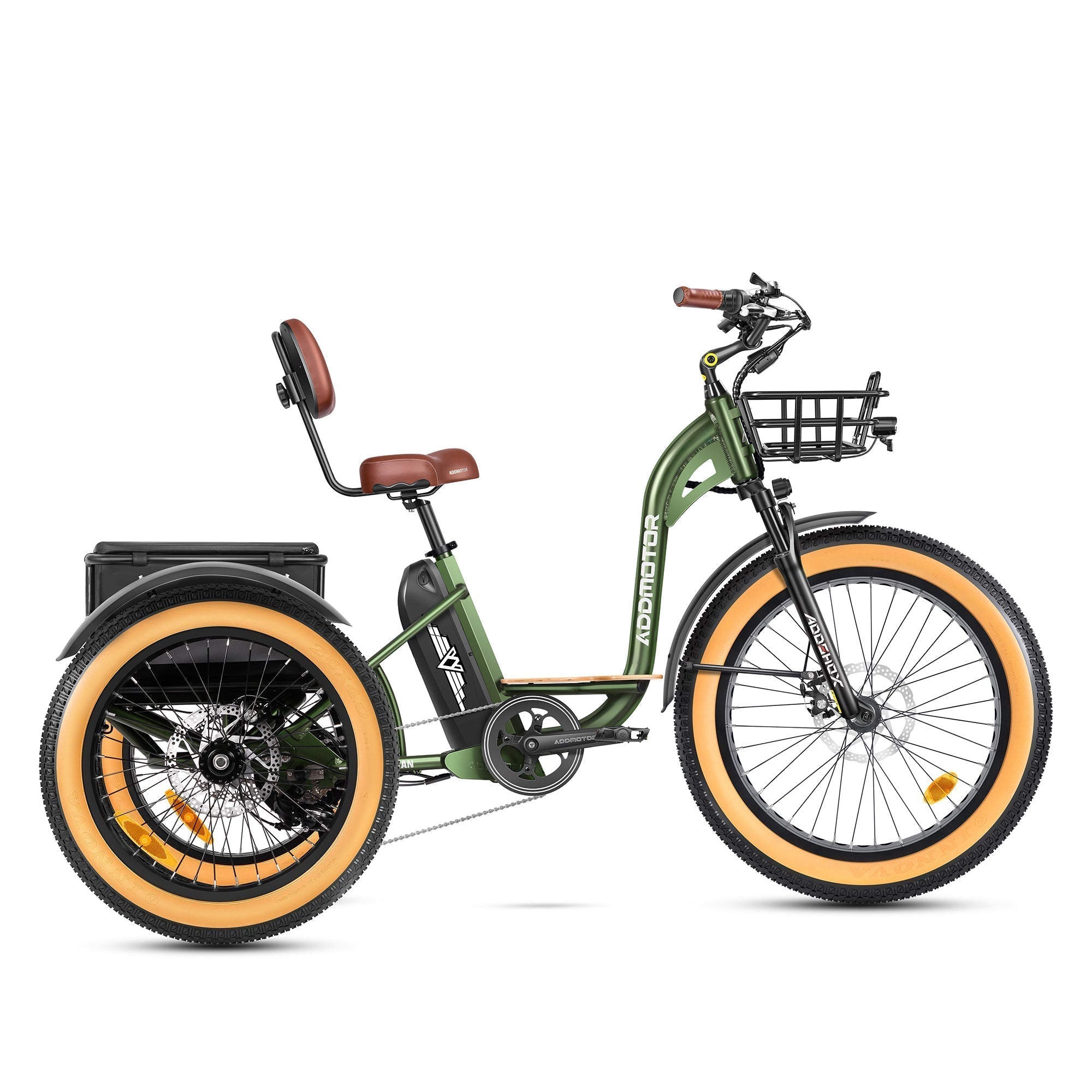 Addmotor 750W 48V Grandtan Plus II Trike Extra Fat Tire Electric Bike - EB-ADD-GTP2-NBL
