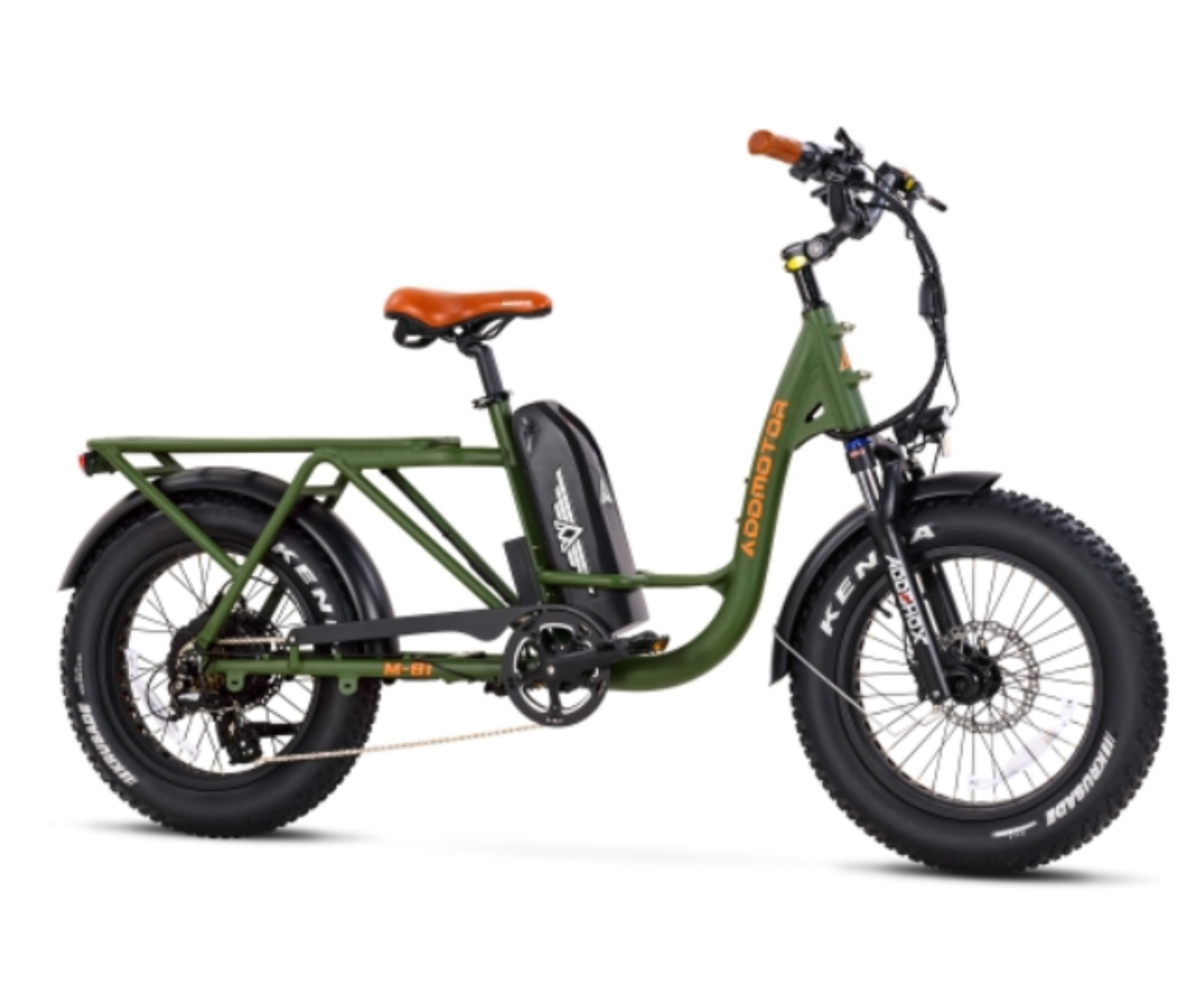 Addmotor 750W M-81 Step-Thru Cargo Electric Bike - EB-AM-M81-BLK