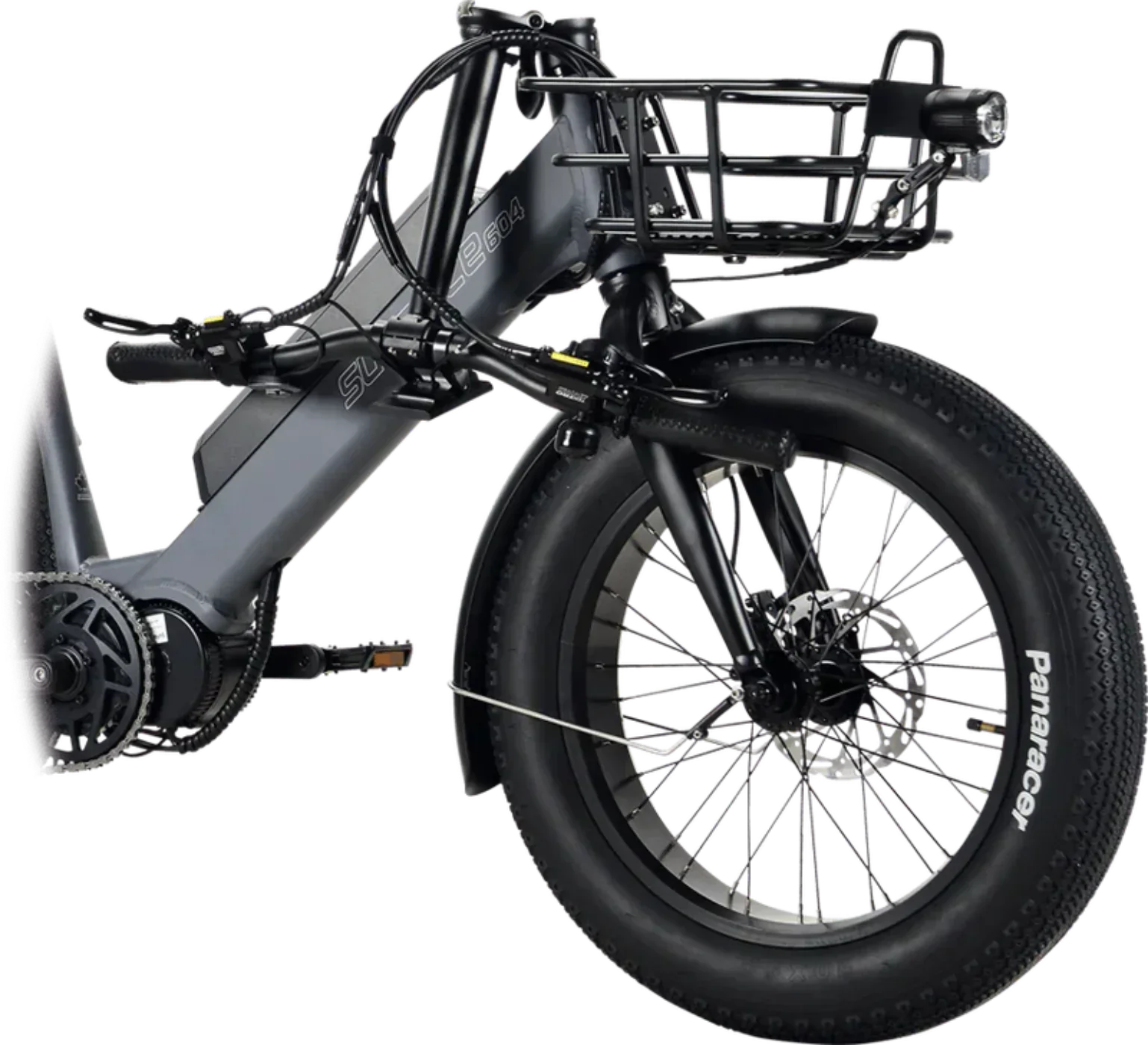 Surface 604 500W 48V Trio Mid Drive Folding Step-Thru Fat Tire Trike Electric Bike - EB-S6-TRIO-GRY