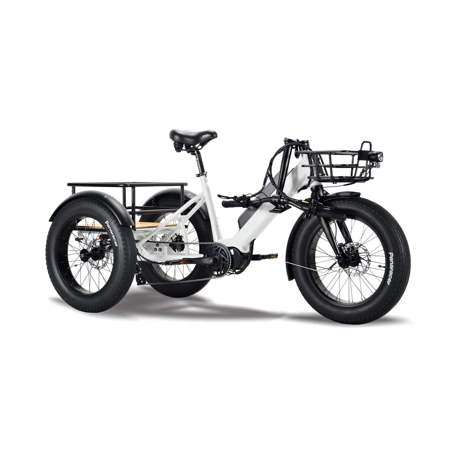 Surface 604 500W 48V Trio Mid Drive Folding Step-Thru Fat Tire Trike Electric Bike - EB-S6-TRIO-GRY