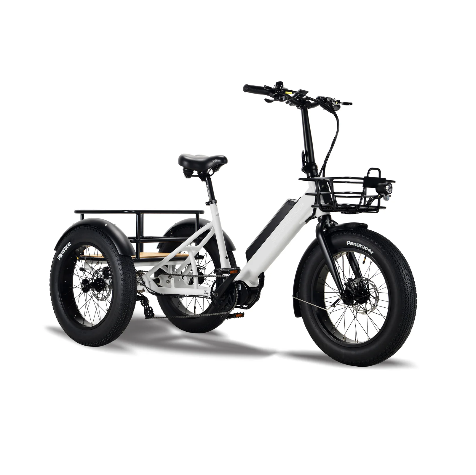 Surface 604 500W 48V Trio Mid Drive Folding Step-Thru Fat Tire Trike Electric Bike - EB-S6-TRIO-GRY