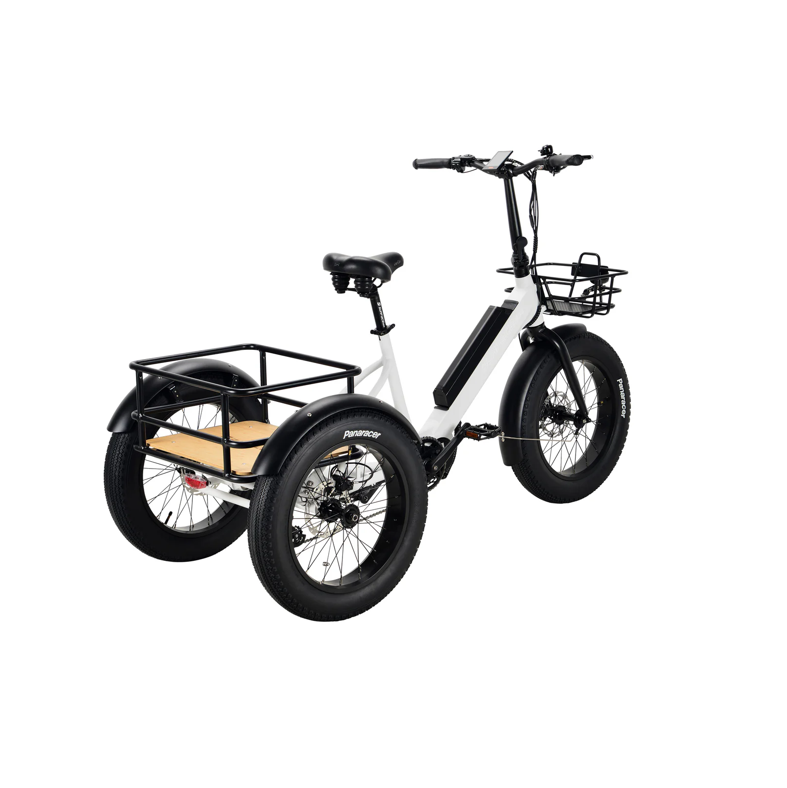 Surface 604 500W 48V Trio Mid Drive Folding Step-Thru Fat Tire Trike Electric Bike - EB-S6-TRIO-GRY