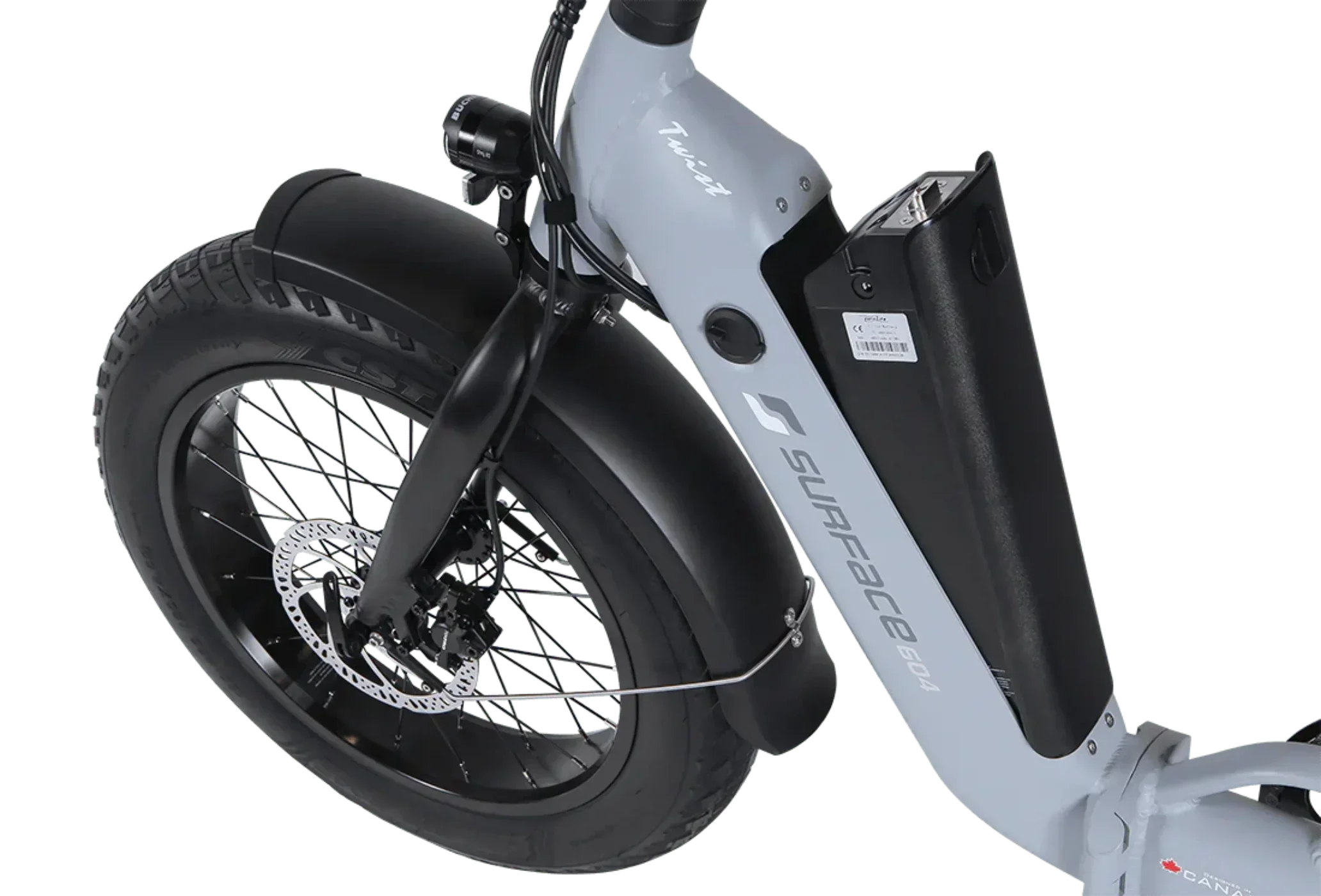 Surface 604 500W Twist Folding Step-Thru Electric Bike - EB-2021TWIST-BLU-ML-48V14AH
