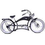 Tracer 800W Twenty5 Chopper Stretch Cruiser Electric Bike - MB-EB-T5-800-DS-BLK