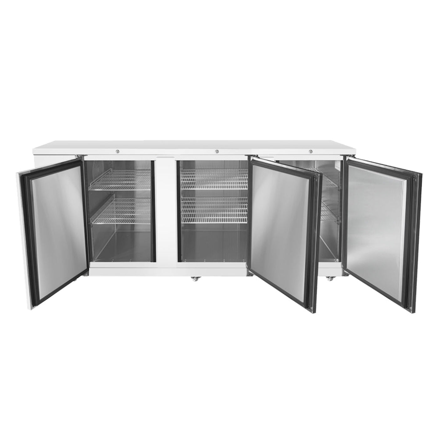 Frigos 89" Three Door Stainless Steel Back Bar Refrigerator - FGA-BBR-3D-90
