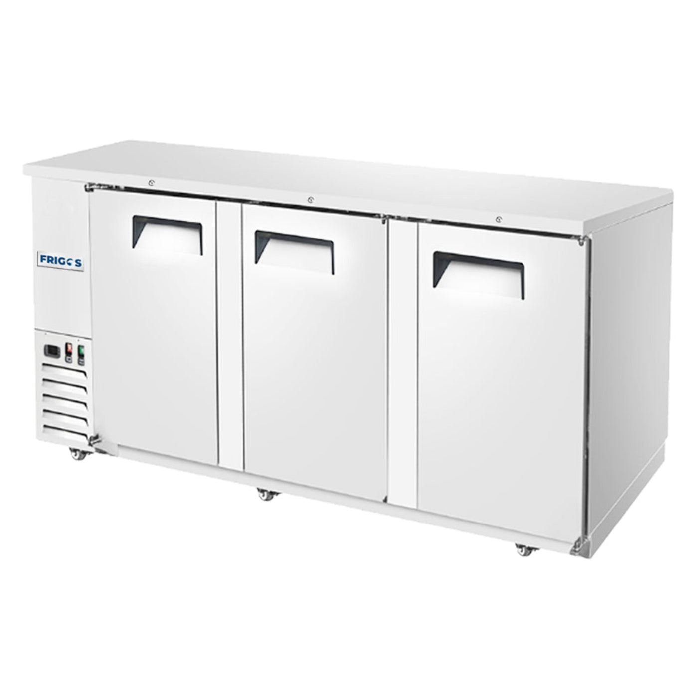 Frigos 89" Three Door Stainless Steel Back Bar Refrigerator - FGA-BBR-3D-90