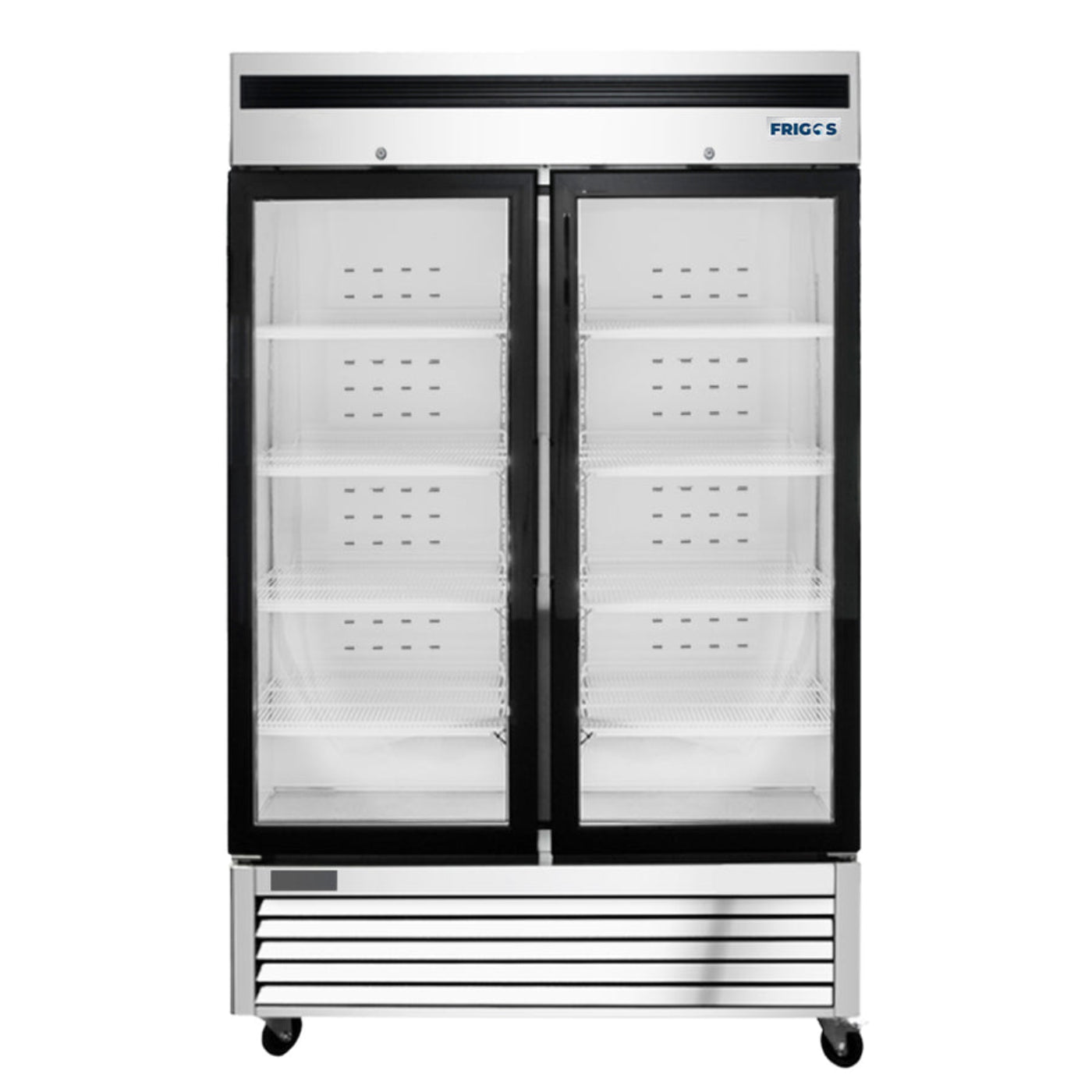 Frigos Stainless Steel Glass Door Reach-In Freezer Frigos45 Cu. Ft. - FGA-BMF-2GD-54