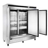 Frigos81.90'' Bottom Mount Reach-In Three Door Freezer 68 Cu. Ft. -  FGA-BMF-3D-82