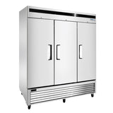 Frigos81.90'' Bottom Mount Reach-In Three Door Freezer 68 Cu. Ft. -  FGA-BMF-3D-82
