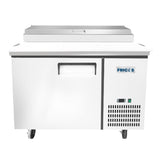 Frigos FGA-PZPT-1D-44 44" One Solid Door Refrigerated Pizza Prep Table (6) 1/3 size pans - FGA-PZPT-1D-44