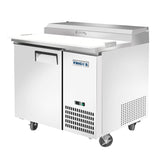 Frigos FGA-PZPT-1D-44 44" One Solid Door Refrigerated Pizza Prep Table (6) 1/3 size pans - FGA-PZPT-1D-44
