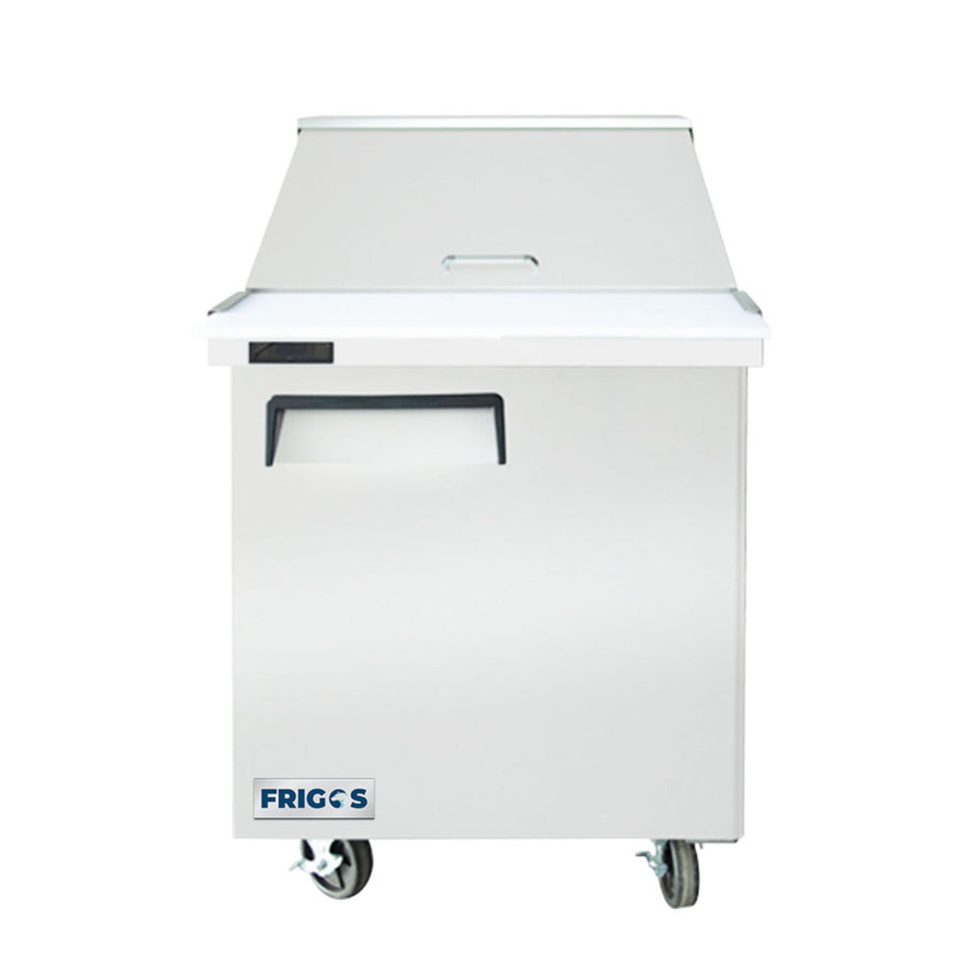 Frigos FGA-SPT-12P-28-MT 28" One Door Mega Top Refrigerator Sandwich Prep Table (12) 1/6 Size Pans - FGA-SPT-12P-28-MT