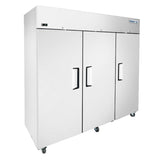 Frigos77.80'' Top Mounted (3) Solid Door Reach-In Freezer 64.9 Cu. Ft. -  FGA-TMF-3D-78