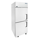 Frigos FGA-TMR-2HD-29-L 28.70'' Top Mounted (2) Half Door Reach-In Refrigerator 21.4 Cu. Ft. Left Hinged - FGA-TMR-2HD-29-L