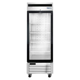 Frigos Stainless Steel Glass Door Reach-In Freezer Frigos FGA-BMF-1GD-27 19.1 Cu. Ft. - FGA-BMF-1GD-27
