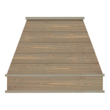 Akicon Custom Rustic Range Hood, Reclaimed Barn Wood Vent Hood with Insert Ventilator & Decorative Molding Trim, Craftsman B Series - AK-Wood hood-C-B