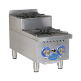Globe Gas GHPSU212G 12" Countertop Step-Up Hot Plates - Natural Ga - GLGHPSU212G
