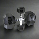 USA by Troy HD-R Rubber Hex Dumbbells - (2) HD-003R