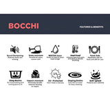 Bocchi 34" Undermount Double Bowl Composite Workstation Kitchen Sink with Covers in Concrete Gray - 1618-506-0126HP