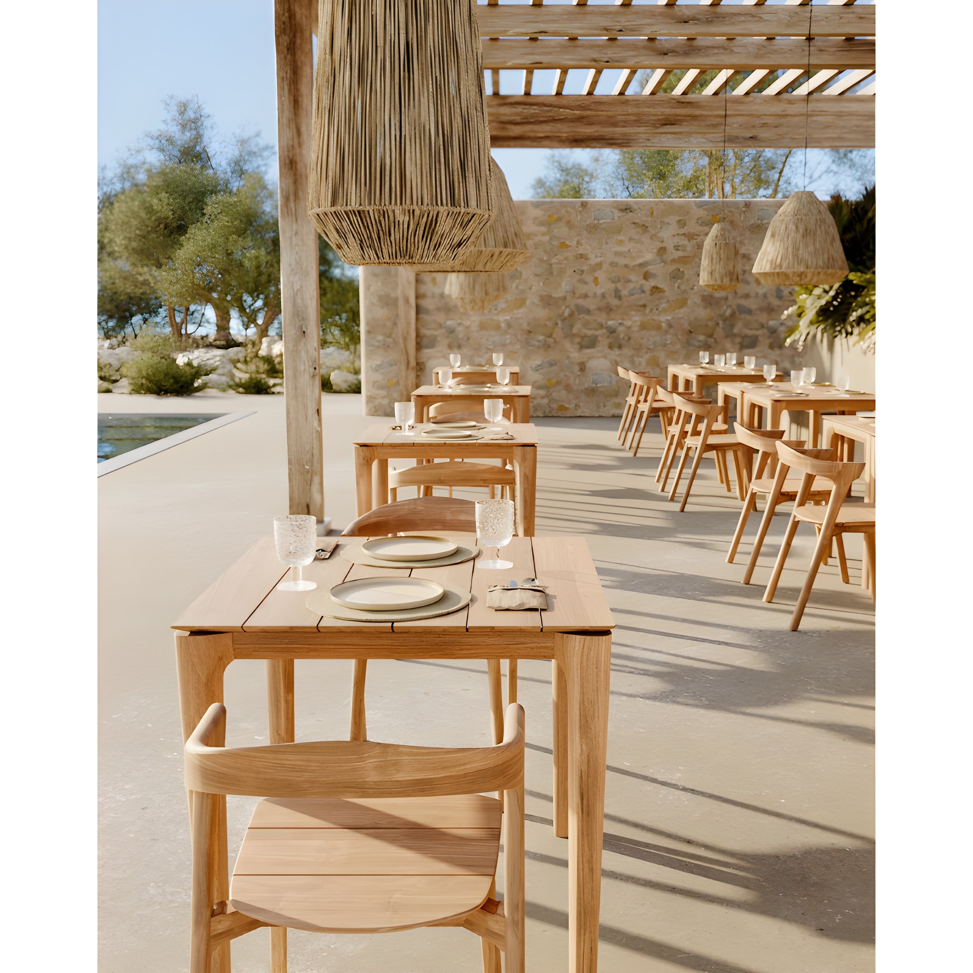 Ethnicraft Bok Outdoor Dining Table - ETH-10296
