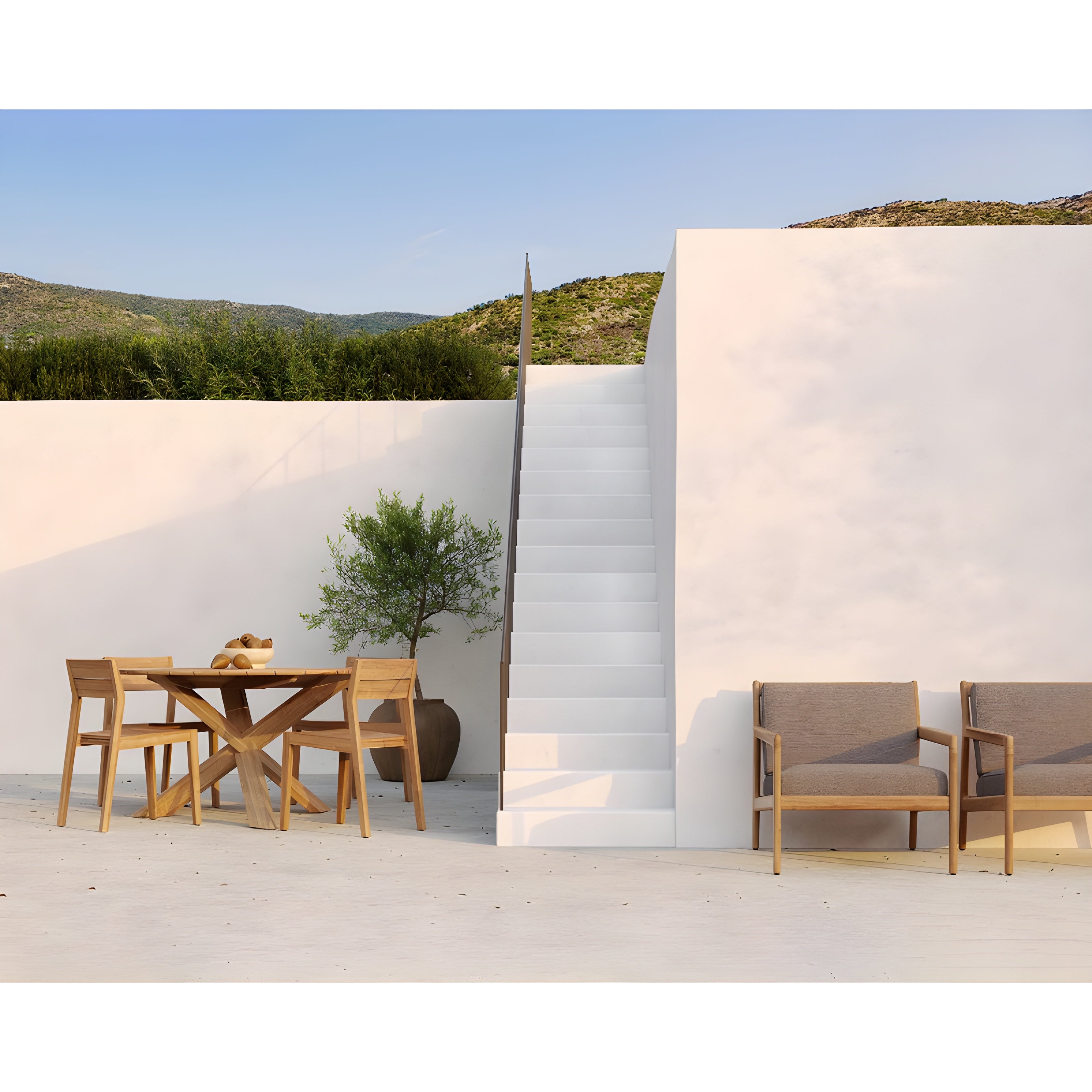 Ethnicraft Circle Outdoor Dining Table - ETH-10281