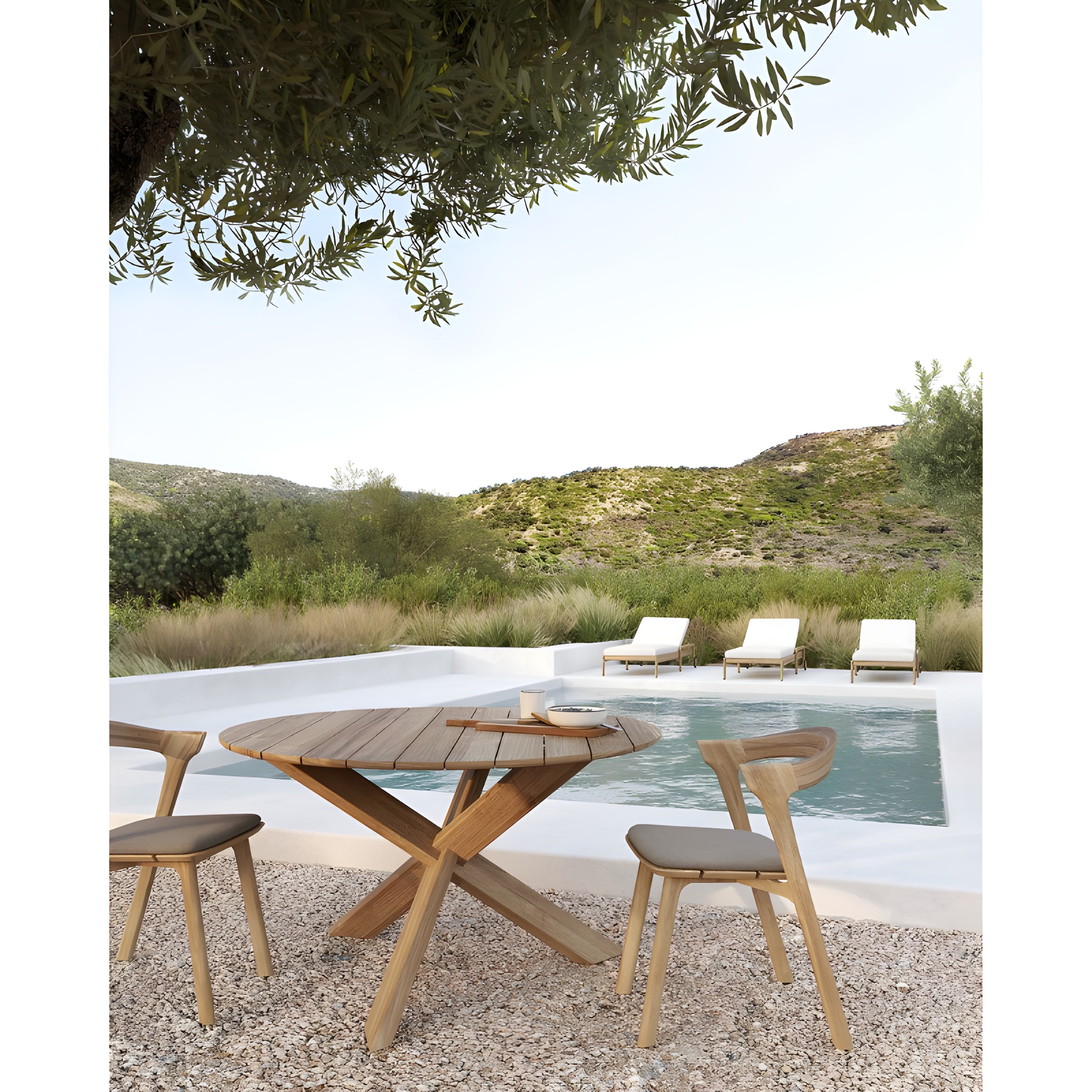 Ethnicraft Circle Outdoor Dining Table - ETH-10281