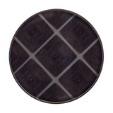 Ethnicraft Round Linear Squares Glass Tray - ETH-20914
