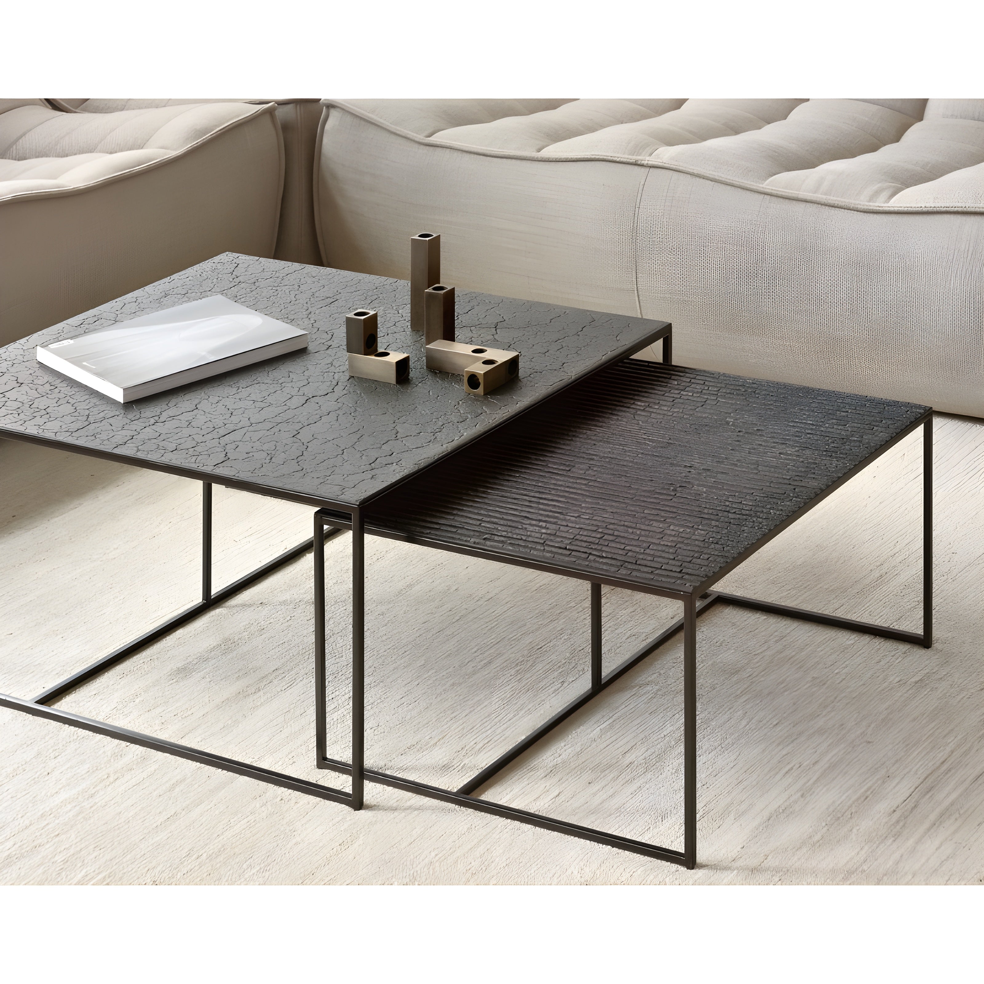 Ethnicraft Pentagon Nesting Coffee Table - ETH-25895