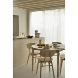 Ethnicraft Round Bok Extendable Dining Table - ETH-51527