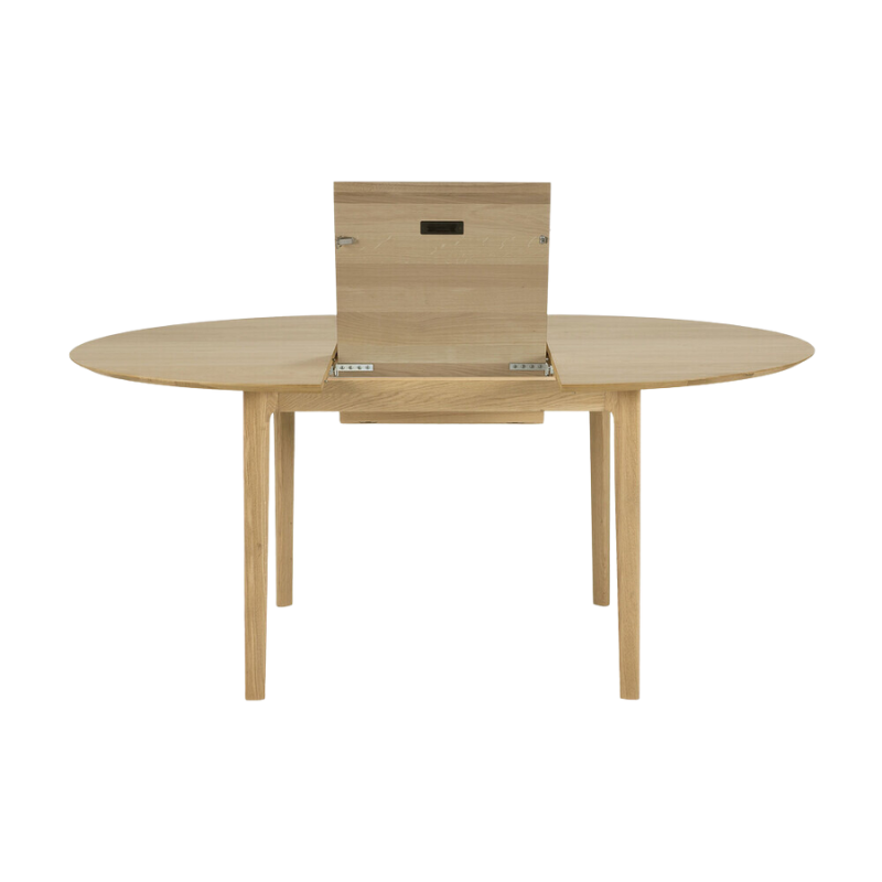 Ethnicraft Round Bok Extendable Dining Table - ETH-51527