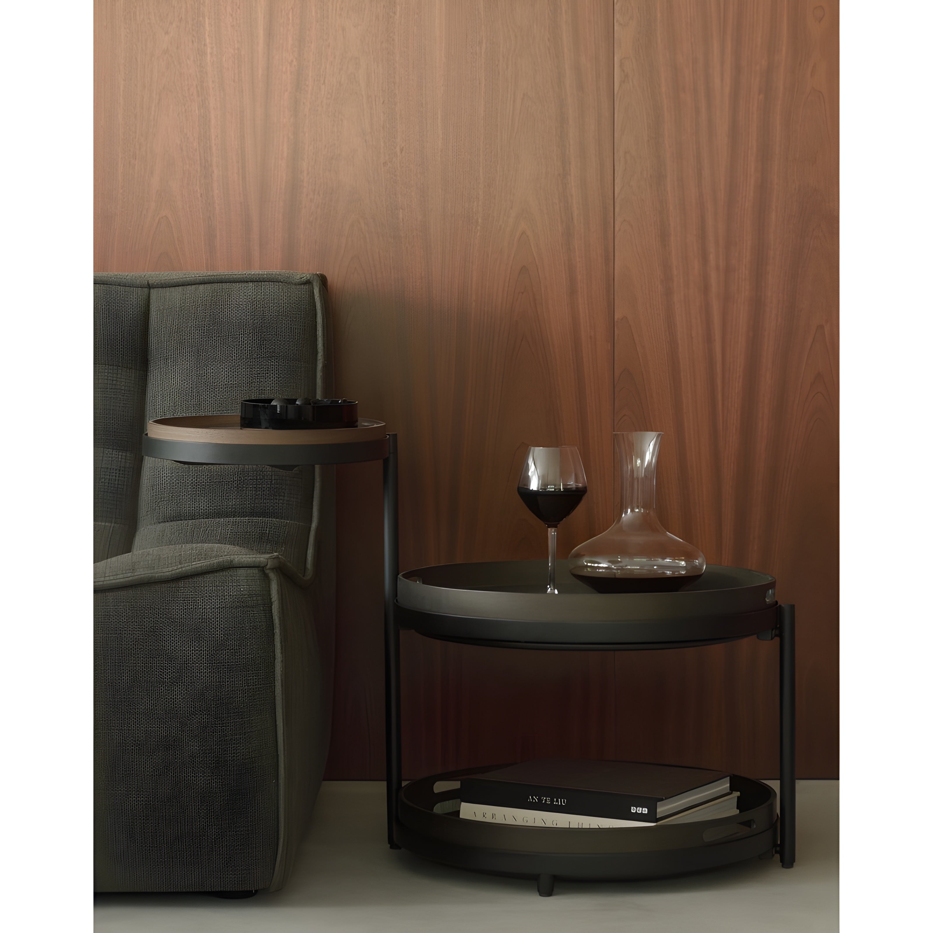 Ethnicraft Swivel Tray Side Table - ETH-20729