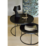 Ethnicraft Round Tray Coffee Table Set - ETH-20726