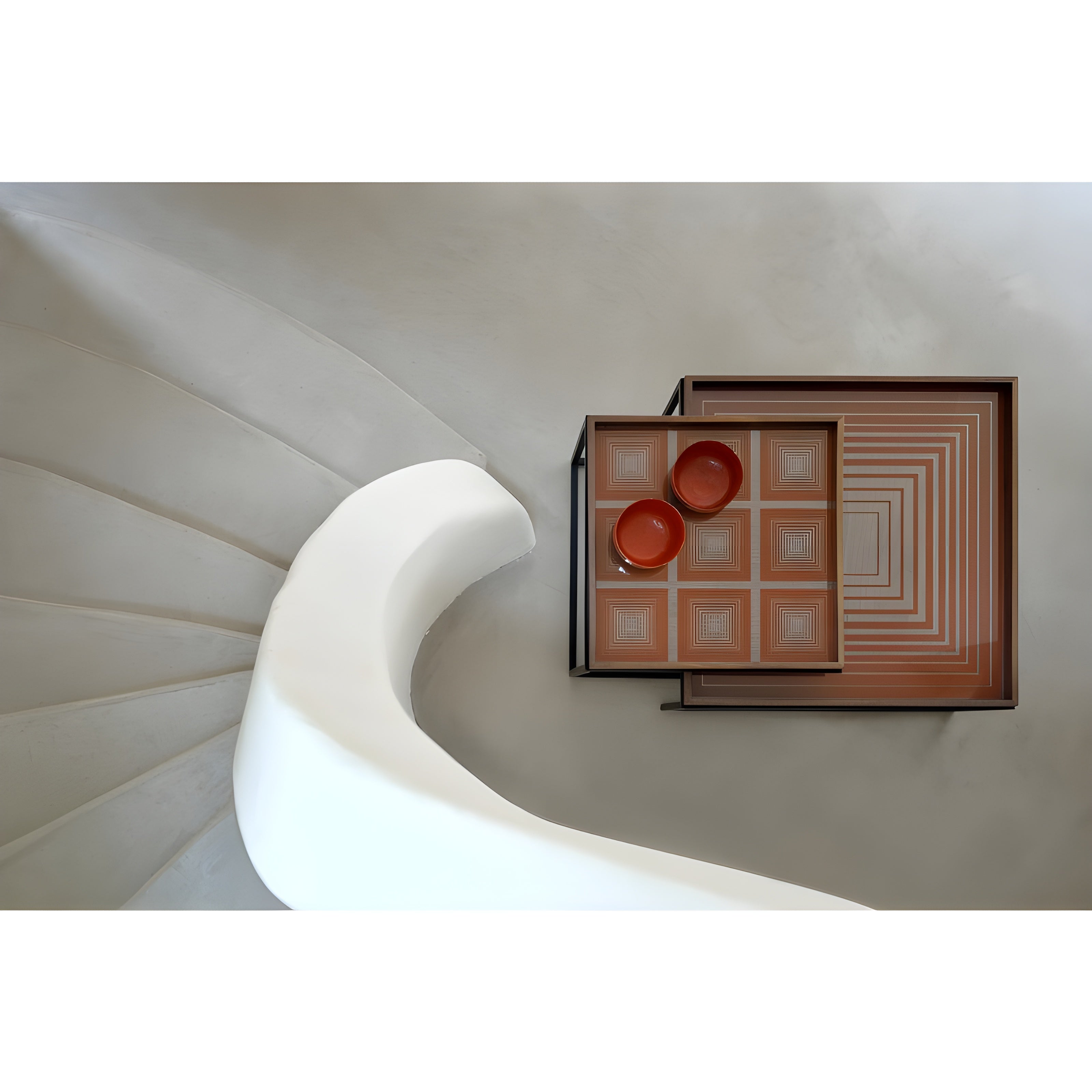 Ethnicraft Square Tray Coffee Table Set - ETH-20791