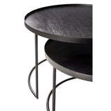 Ethnicraft Round Tray Coffee Table Set - ETH-20726