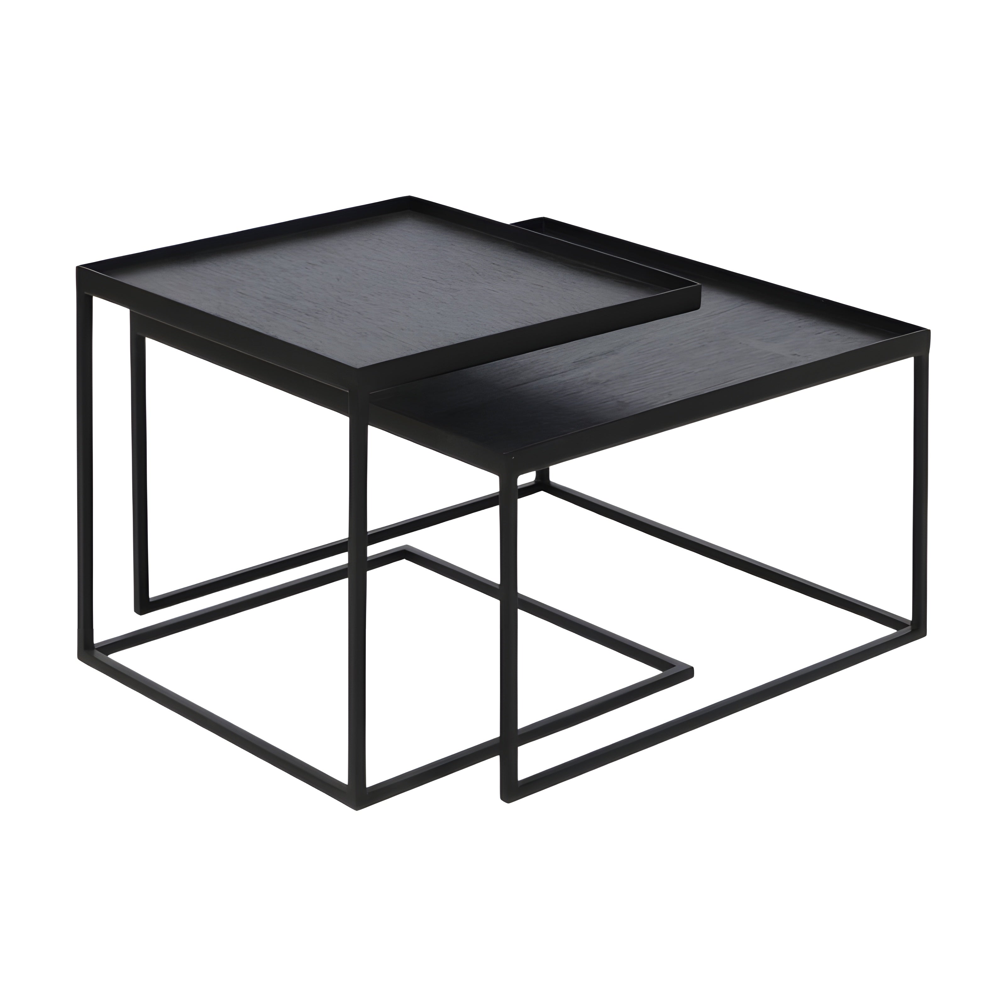 Ethnicraft Square Tray Coffee Table Set - ETH-20791