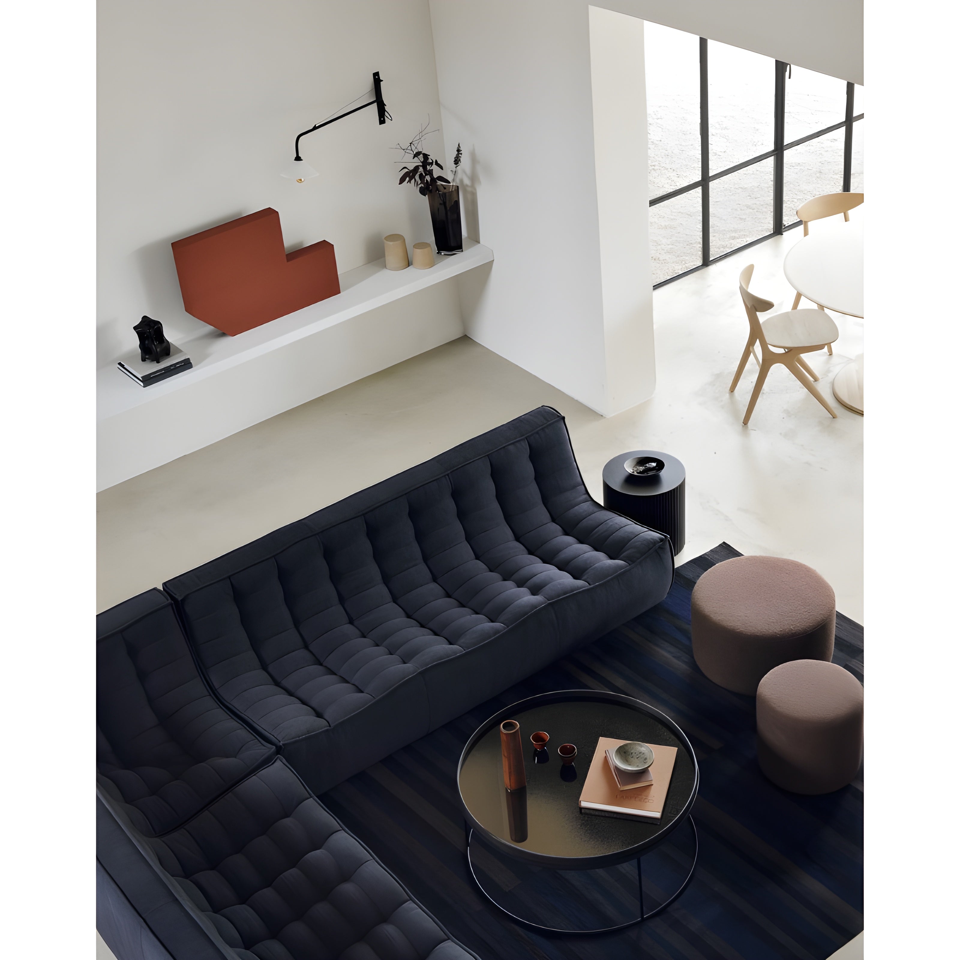 Ethnicraft Round Tray Coffee Table - ETH-20328