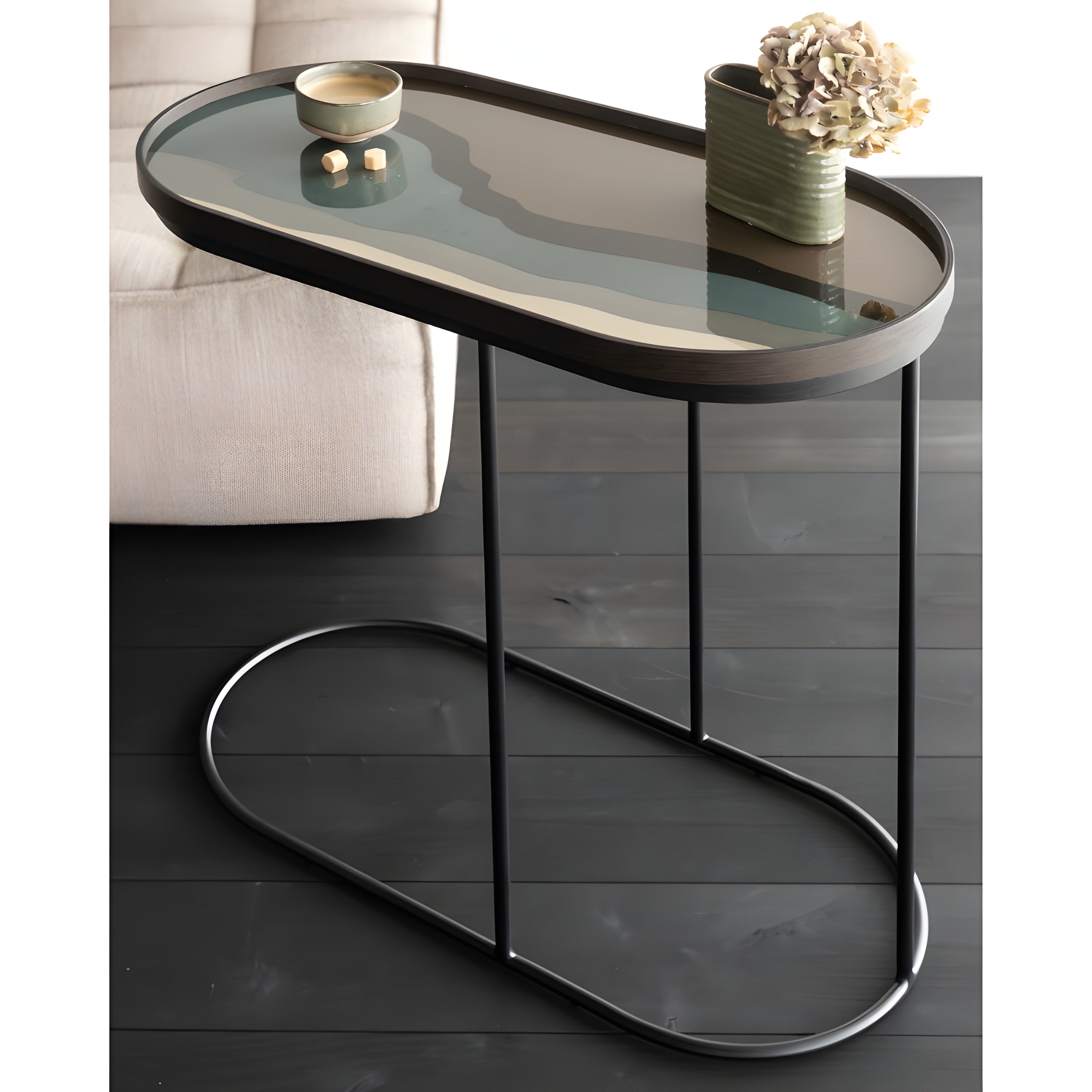 Ethnicraft Oblong Tray Side Table - ETH-20790