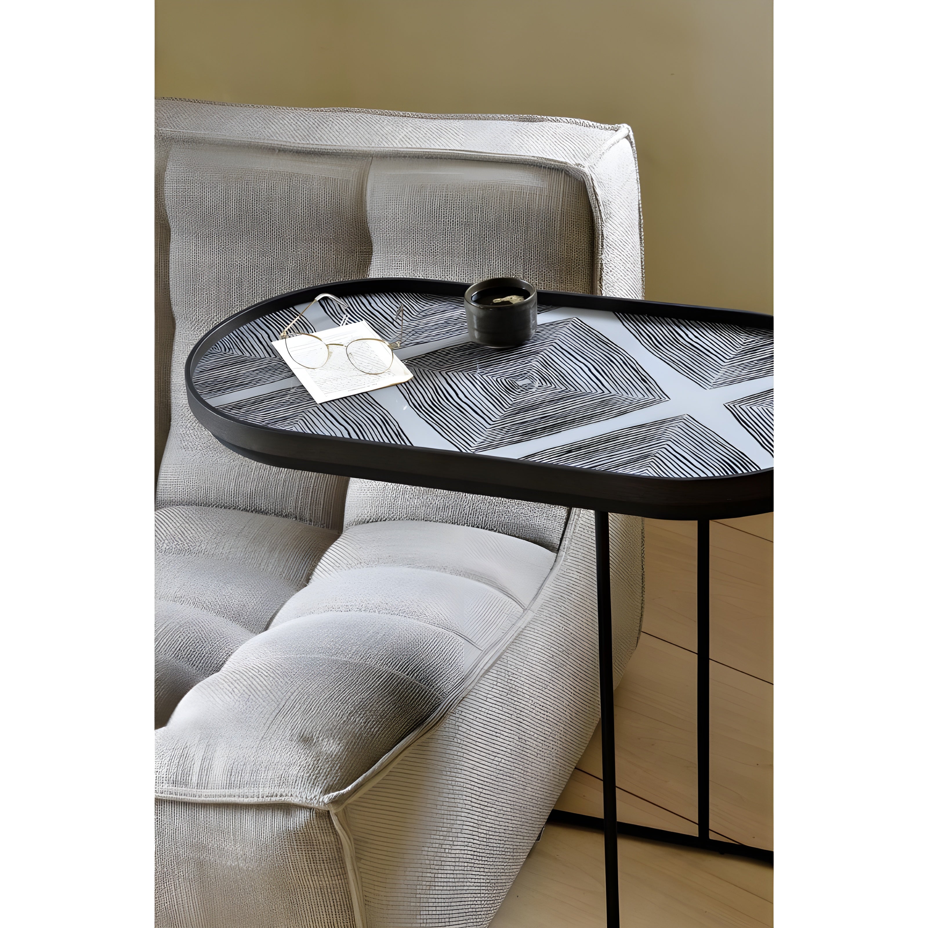 Ethnicraft Oblong Tray Side Table - ETH-20790