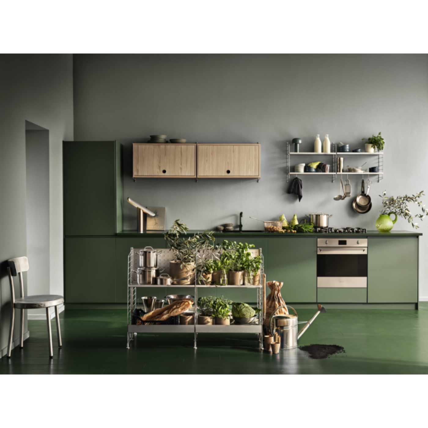 String Furniture Cabinet with Flip Door - STR-CF7830-05-1