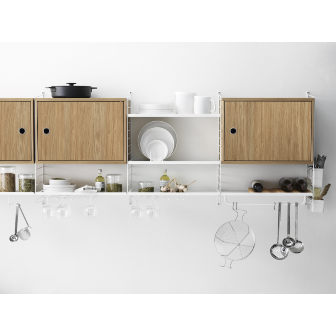 String Furniture Cabinet with Swing Door - STR-CSD5830-12-1