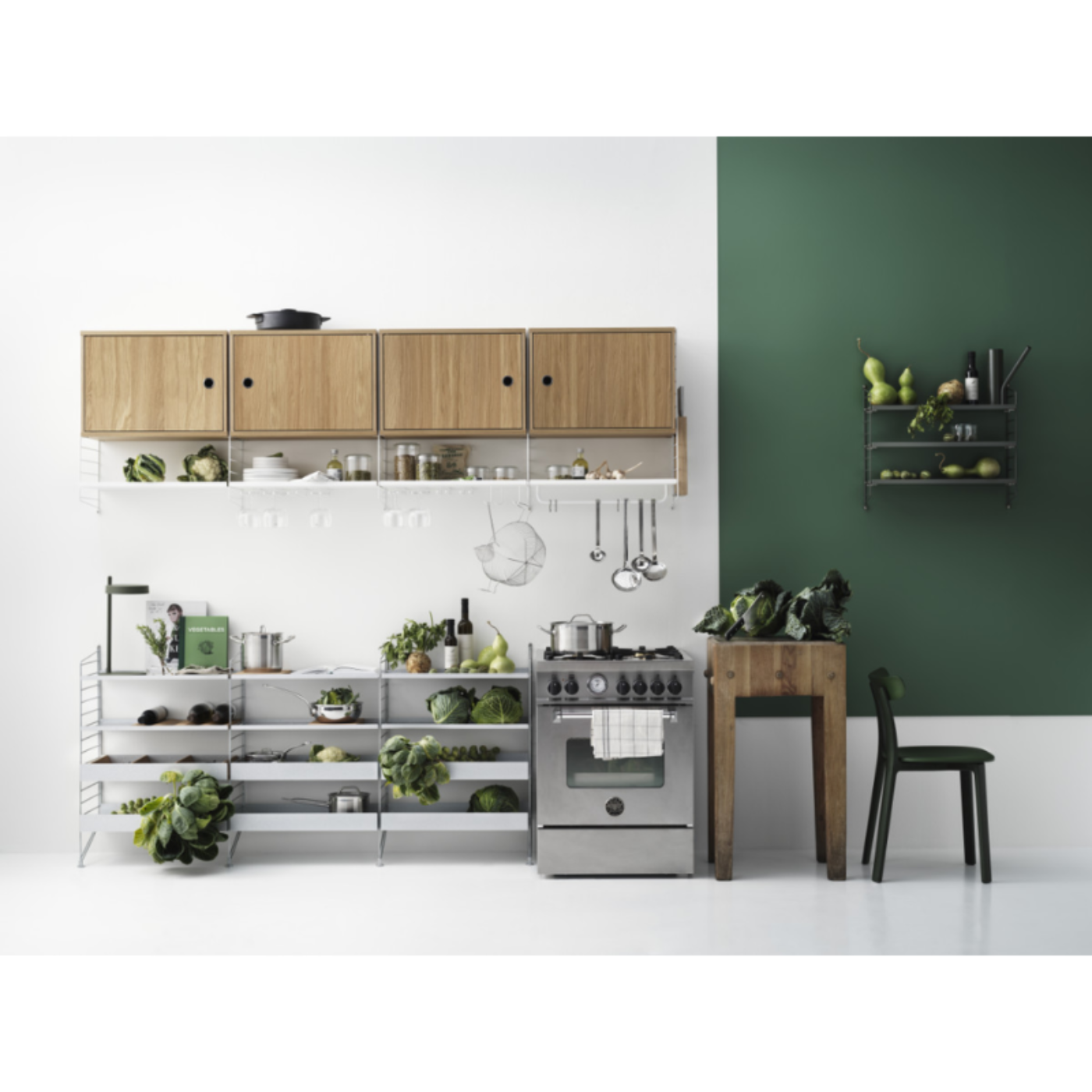 String Furniture Cabinet with Swing Door - STR-CSD5830-12-1