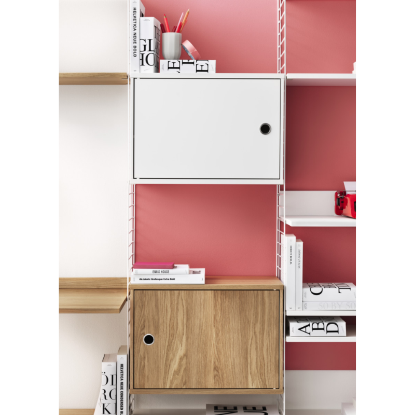 String Furniture Cabinet with Swing Door - STR-CSD5830-12-1