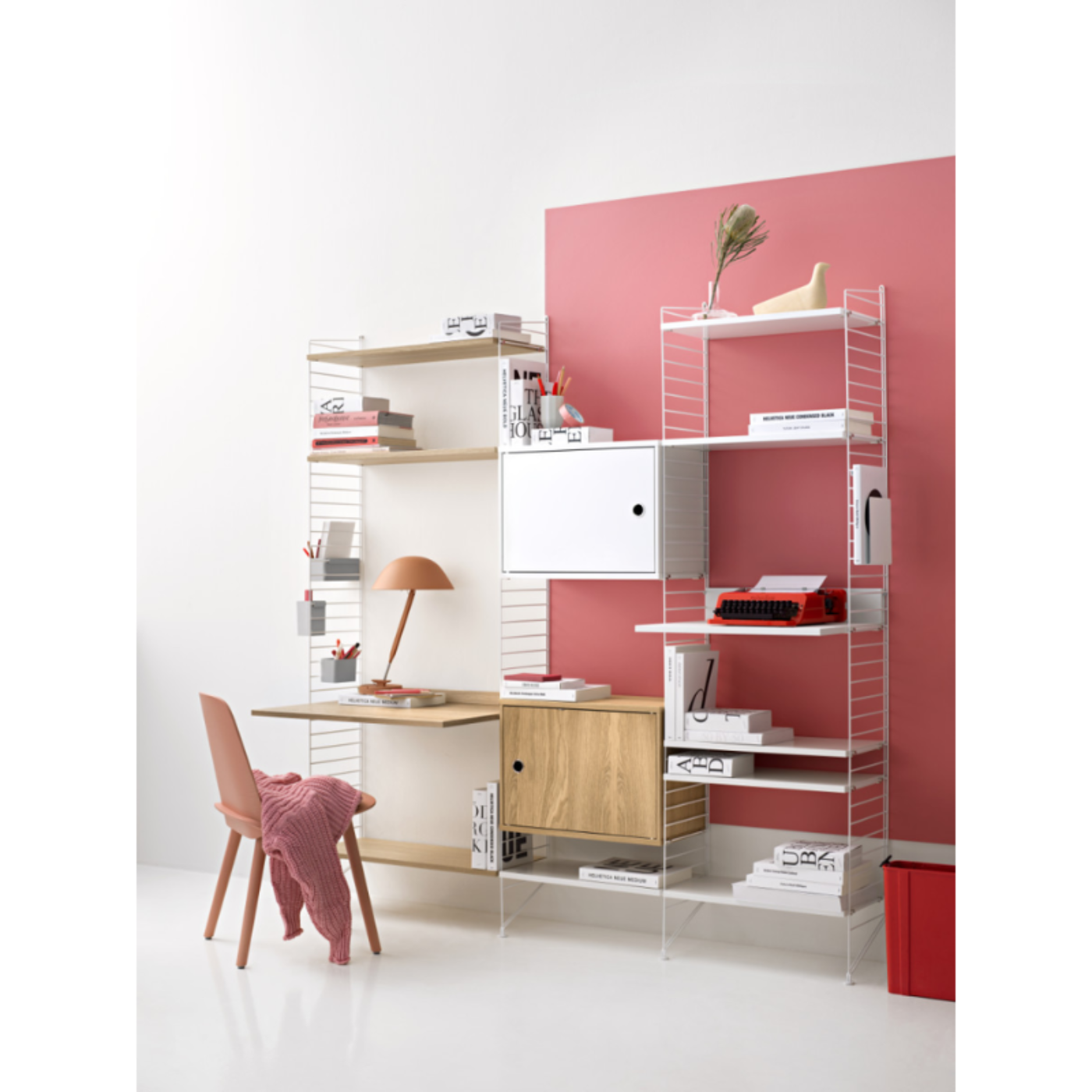 String Furniture Cabinet with Swing Door - STR-CSD5830-12-1