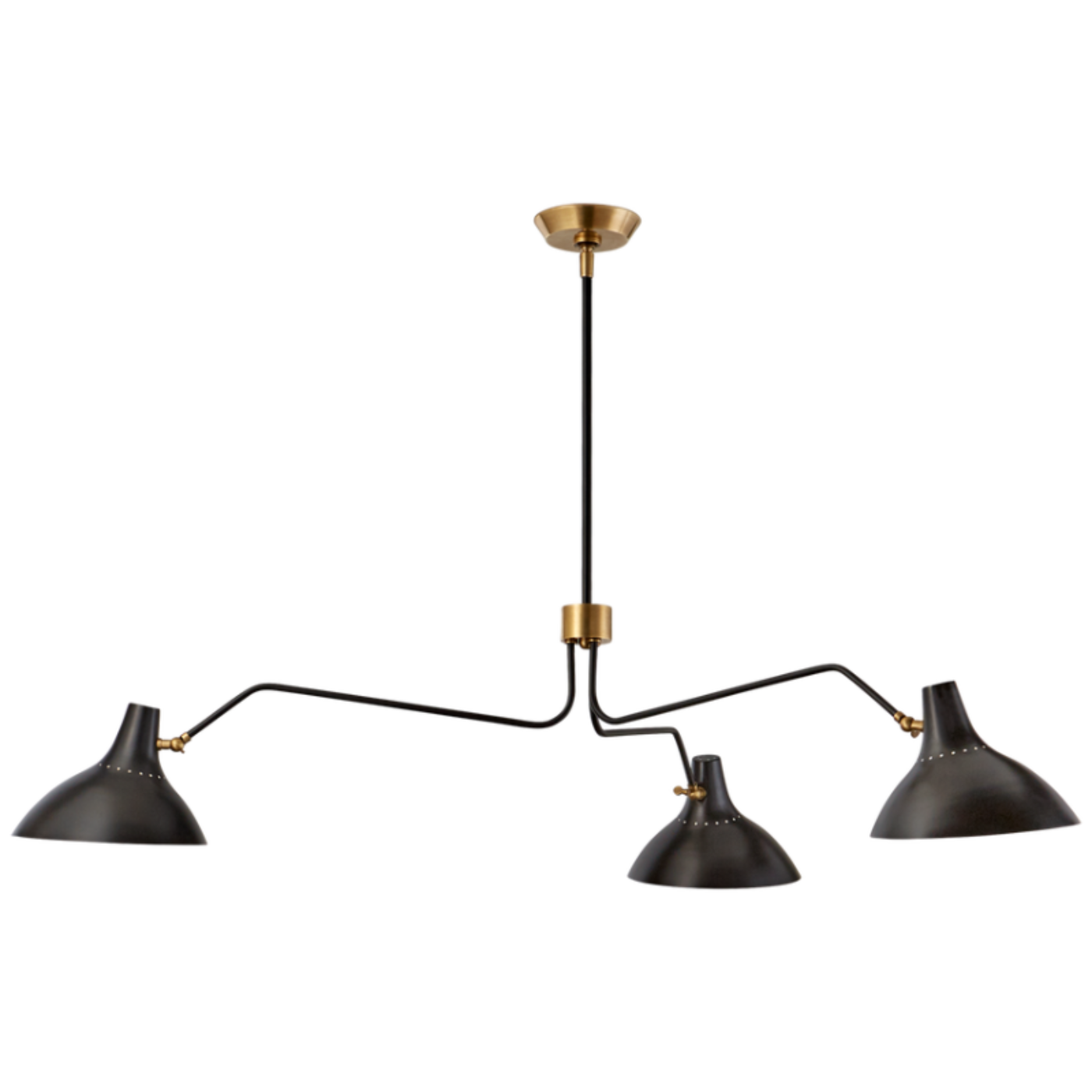 Charlton Large Triple Arm Chandelier - VIS-ARN 5006BLK