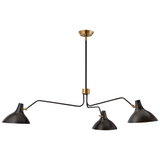 Charlton Large Triple Arm Chandelier - VIS-ARN 5006BLK